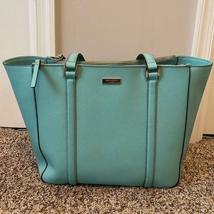 Teal Blue Large Kate Spade Tote